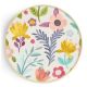 Stockroom Artworks - Circle Canvas Wall Art - Colorful Flowers - More Sizes
