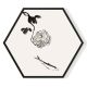 Stockroom Artworks - Hexagon Canvas Wall Art - Flower and Fish - More Sizes