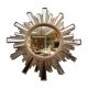 Mansart Starburst Accent Mirror - Antique Gold