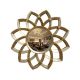 Le Fleur Lotus Accent Mirror - Antique Gold