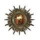 Falconet Sunburst Accent Mirror - Antique Bronze