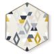 Stockroom  Artworks - Hexagon Canvas Wall Art - Geometric Mixture - More Sizes