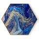 Stockroom  Artworks - Hexagon Canvas Wall Art - Admiral Abstraction - More Sizes