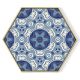 Stockroom Artworks - Hexagon Canvas Wall Art - Hexagonal Kaleidoscope - More Sizes