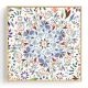 Stockroom Artworks - Square Canvas Wall Art - Floral Mosaic - More Sizes