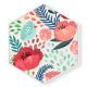 Stockroom  Artworks - Hexagon Canvas Wall Art - Floral - More Sizes