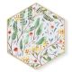 Stockroom  Artworks - Hexagon Canvas Wall Art - Botanical Collection - More Sizes