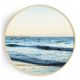 Stockroom Artworks - Circle Canvas Wall Art - Blue Waves - More Sizes