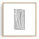 Stockroom Artworks - Square Canvas Wall Art - Penstroke Rectangle - More Sizes