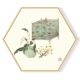 Stockroom  Artworks - Hexagon Canvas Wall Art - Vintage Fruits  - More Sizes