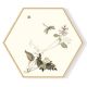 Stockroom  Artworks - Hexagon Canvas Wall Art - Dragon Fly - More Sizes
