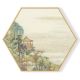 Stockroom  Artworks - Hexagon Canvas Wall Art - Cliffside Pavilion - More Sizes