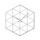 Fermat Hexagon Wall Clock - Black