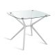 Isidoro Contemporary Square Glass Table
