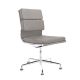 Eames Style Fabric Softpad Lowback Fixed Office Chair (Without Armrest)