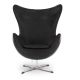Arne Jacobsen Style Egg Chair - Leather