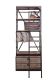 Eiffel Industrial Slim Bookshelf - Low (with ladder)