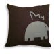 Elephant Decorative Cushion - Blue