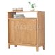 Garza Solid Oak Wood Cabinet