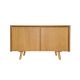 Ferid Solid Oak Wood 2 Doors Storage Cabinet