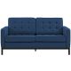 Florence Knoll Style Sofa With Black Base (2 seater)