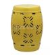 GRAND DRUM / STOOL - GEOMECTRIC FLOWER PATTERN