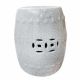 Stockroom  Cracked Ceramic Pattern Drum Stool