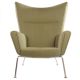 Hans J. Wegner Style Wing Chair CH445
