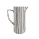 Large Porcelain Striped Pitcher