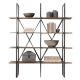 Isabelle Industrial Loft Reclaimed Solid Wood Bookshelves