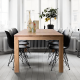 Jacob Slim Solid Oak Wood Dining Table
