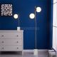 JM20 Modern Signature Holloway Marble Base Floor Lamp