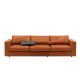Kagan Leather Feather Down Sofa - 3 Seater