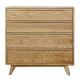 Kayser 4 drawers Solid Oak Wood Chest