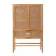 Kiran Contemporary Woven Cane Wardrobe
