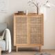 Lawson Rattan Shoe Cabinet 