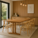 Liam Solid Oak Wood Dining Table
