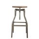 Loft Style Industrial Adjustable Low Bar Stool