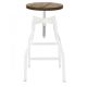 Loft Style Industrial Adjustable Low Bar Stool
