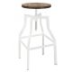 Loft Style Industrial Adjustable Low Bar Stool