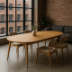Luz Solid Oak Wood Dining Table