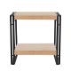 Manhattan Vintage Industrial Style Solid Wood Side / Bedside Table by Stockroom
