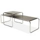 Marcel Breuer Style Laccio Coffee Table + Side Table