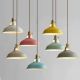 Modern Vintage Industrial Retro Loft Pendant Light in Pastel Colours 