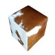 Natural Cowhide Square Ottoman