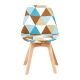 Navarro Full Fabric Dining Chair - Geometric Pattern