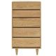 Nordic 5 drawers Solid Oak Wooden Chest