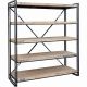  Manhattan Vintage Industrial Style Solid Wood Bookshelves by Stockroom
