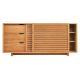 Policka Solid Oak Wood Storage Cabinet