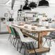Raford Solid Recycled Elm Wood Dining Table